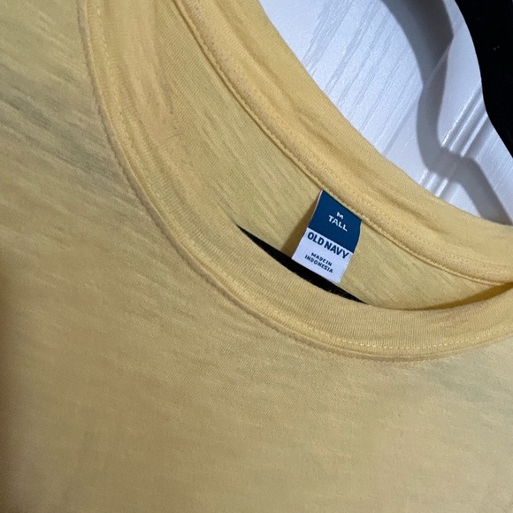 Yellow Short Sleeve Dress Baby Doll Medium Tall - Picture 4 of 7